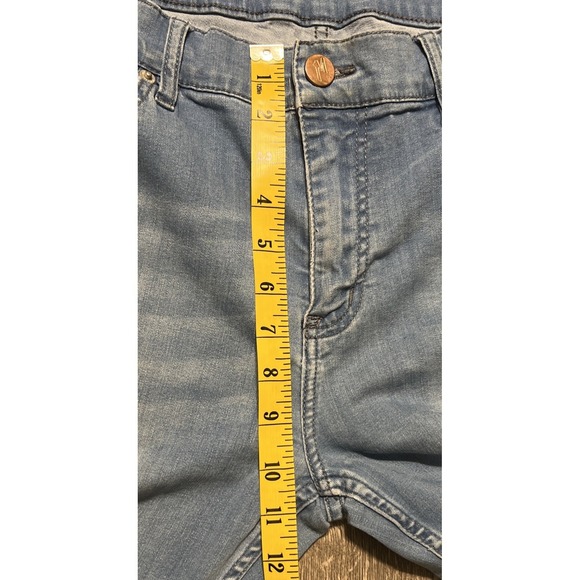 Mugsy Piers Straight Leg Light Wash Blue Jeans 4 Way Stretch, Size 34x32 (34x31) - Picture 10 of 16